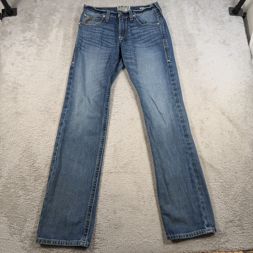 Ariat Men’s Light Blue Slim Fit Bootcut Jeans